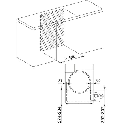 Sèche linge pompe à chaleur MIELE TSA 523 WP