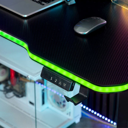 Bureau gamer AMSTRAD AMS-DESK120T-LED-VORTEX