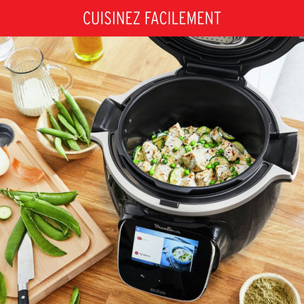 Cookeo MOULINEX CE902800 noir touch wifi 6 L, 13 modes de cuisson, 250 recettes