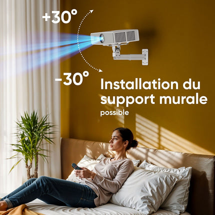 Support vidéoprojecteur ONKRON Plafond - mur, Articulé, 29-39 cm, K3A-W