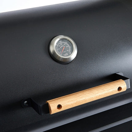 Barbecue charbon ESSENTIELB EBCA1 noir sur chariot, 62x35 cm