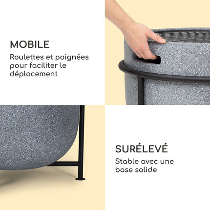 Brasero BLUMFELDT Grail - Gris foncé