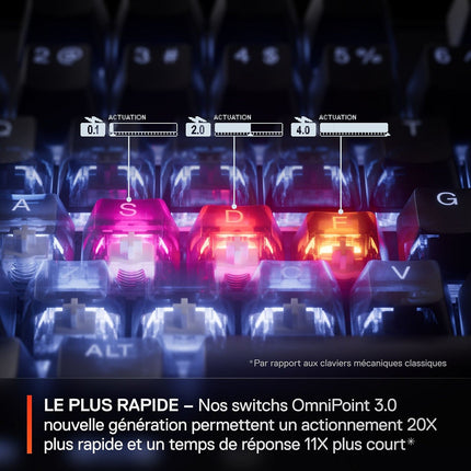 Clavier gamer STEELSERIES APEX PRO GEN 3 - FR