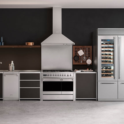 Hotte décorative murale SMEG KD90HXE
