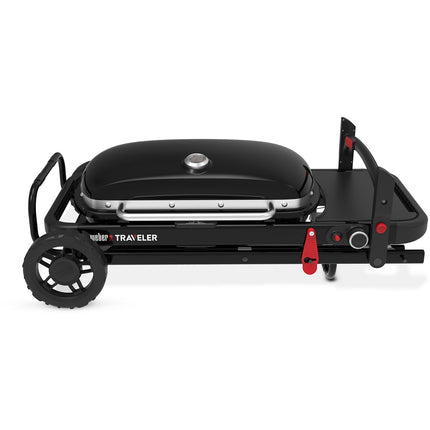 Barbecue gaz WEBER Gaz Traveler, sur chariot, 1 brûleur, surface de cuisson 63.5 x 34.3 cm