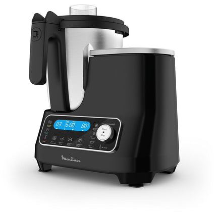 Robot cuiseur MOULINEX Clickchef noir HF456810 + cuiseur vapeur
