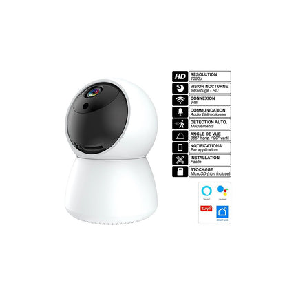 Dashcam AVIZAR Avizar Caméra Intérieure 360° Wifi 2,4 G
