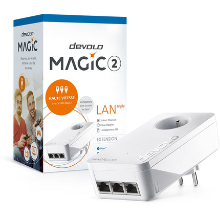 CPL Filaire DEVOLO Magic 2 LAN Triple 3RJ45