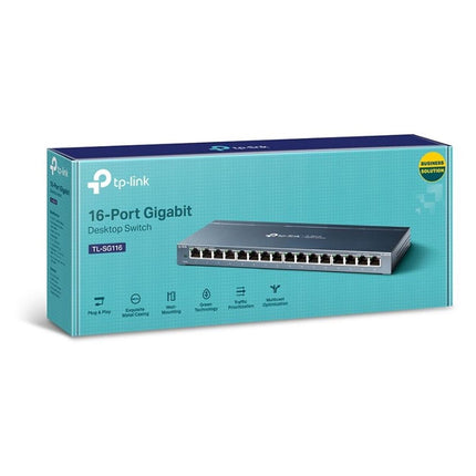 Switch ethernet TP-LINK SG1016D 16 PORTS