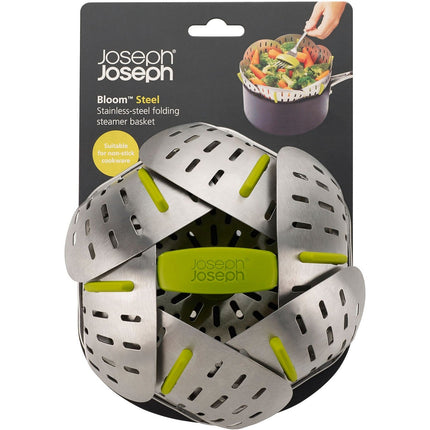 Panier vapeur JOSEPH JOSEPH Bloom Steel pliable en inox vert