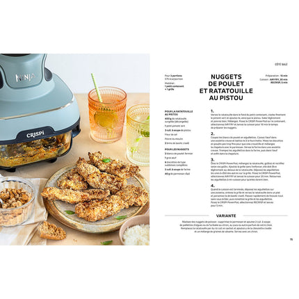 Livre de cuisine HACHETTE Recettes Airfryer Ninja Crispi