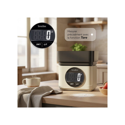 Balance de cuisine TERRAILLON BA22 MYTHIQUE CREME 15601