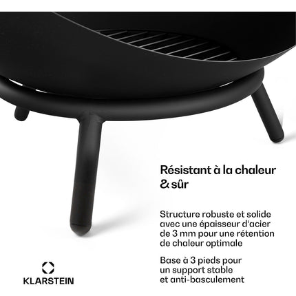 Brasero BLUMFELDT Fireball | 66 cm | Noir