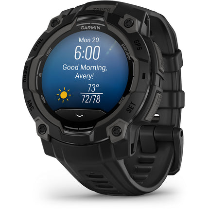 Montre sport GARMIN Instinct 3 Outdoor GPS AMOLED BT Noir Bracelet noir