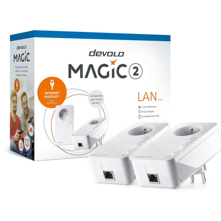 CPL Filaire DEVOLO Magic 2 LAN - 2 adaptateurs