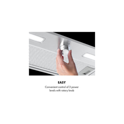Hotte encastrable KLARSTEIN Simplica encastrable 52cm 400m³/h inox