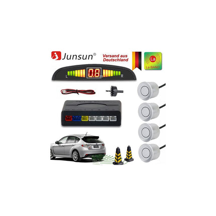 JUNSUN Argent, radar/alarme/capteurs de recul