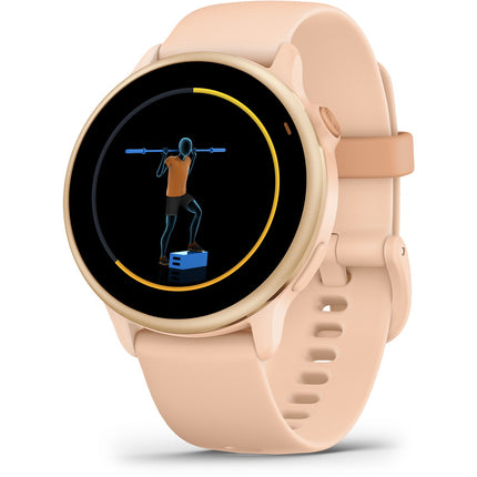 Montre sport GARMIN Vivoactive 6 Forme et santé GPS AMOLED BT Wi-Fi 42 mm Lunar Gold