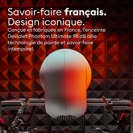 Enceinte résidentielle DEVIALET Phantom Ultimate 98 dB Light Pearl