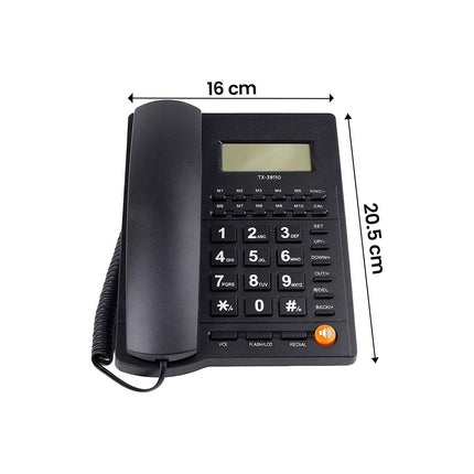 Téléphone sans fil AVIZAR Fixe avec Écran LCD / Touches M1 à M10