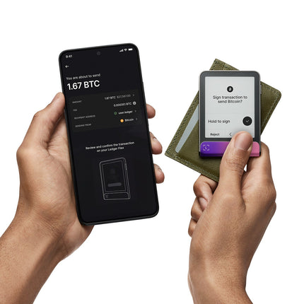 Crypto wallet LEDGER Flex Recovery key Magenta Carminé