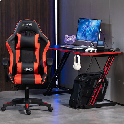 Bureau gamer AMS GAMING GAMERDESK120Z-RED