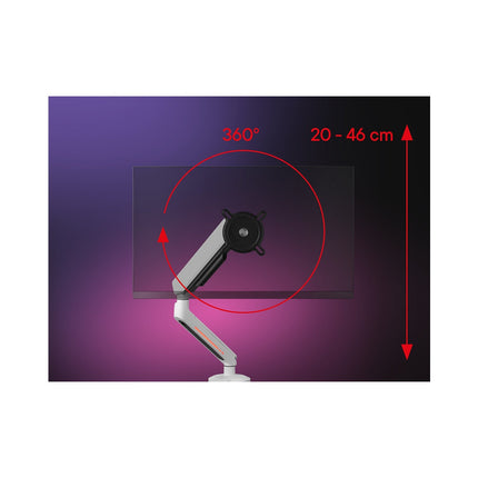 Support écran PC ONE FOR ALL écran 21/45'' blanc RGB inclinable
