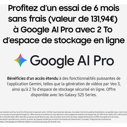 Smartphone SAMSUNG Galaxy S25 Edge Noir 256Go Très Bon État - Reconditionné