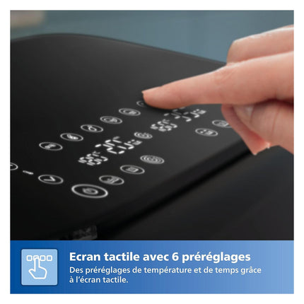 Airfryer PHILIPS NA150/00 friteuse sans huile panier flexible avec séparateur amovible, Série 1000 7.1L