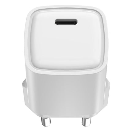 Chargeur ESSENTIELB 30W charge rapide + GaN USB-C Blanc