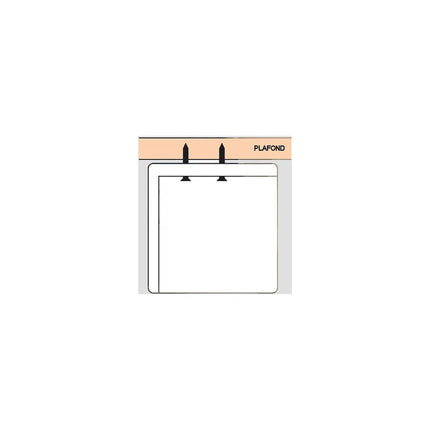 Ecran de projection KIMEX manuel 1,80 x 1,01 m- Format 16:9