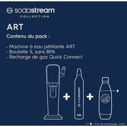 Machine à soda SODASTREAM ART Blanche