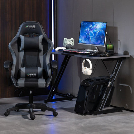 Bureau gamer AMS GAMING GAMERDESK-120Z-GREY