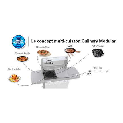 Barbecue gaz CAMPINGAZ 4 Series WLD, 4 brûleurs, sur chariot, surface de cuisson 78 x 45 cm