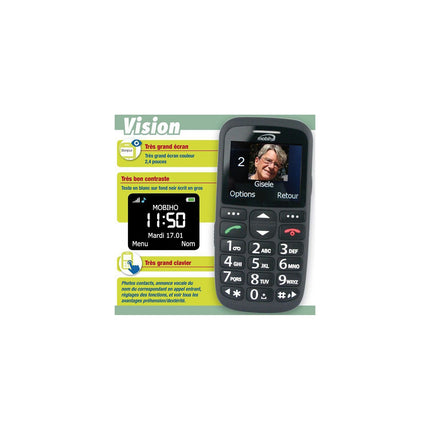 Téléphone portable MOBIHO Le classic initial noir