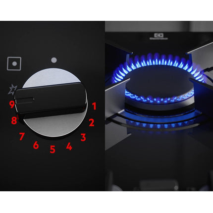 Plaque mixte induction gaz ELECTROLUX KDI951723K - Grande largeur