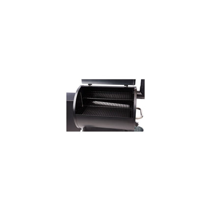 Barbecue pellet TRAEGER PRO22 noir sur chariot, grille haute 56x18 cm, grille basse 56x48 cm