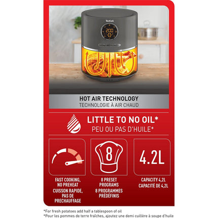 Friteuse sans huile TEFAL Air fryer EY111B15 Reconditionné