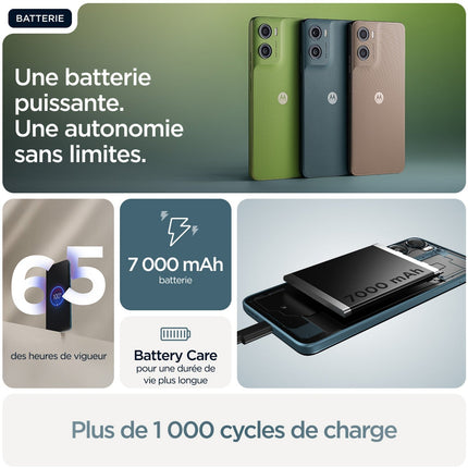 Smartphone MOTOROLA Pack G06 Power 256Go + Buds