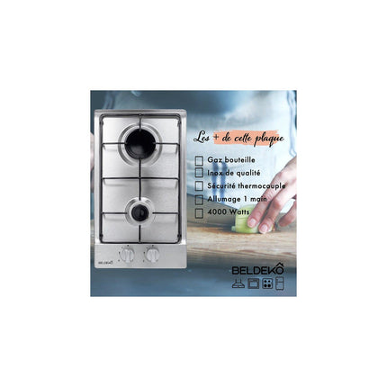 Plaque gaz BELDEKO BTG2Z-C01IX/B