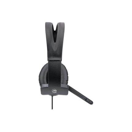 Micro-casque MANHATTAN Mono supra auriculaire - Léger - USB-A