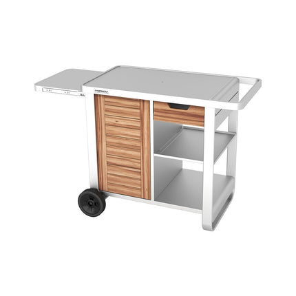 Chariot Plancha CAMPINGAZ WOODY DELUXE compatible plancha 2 et 3 brûleurs Blue Flame, Sorio et Master