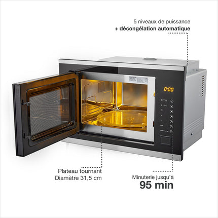 Micro ondes grill encastrable ESSENTIELB EMEG253n Grill