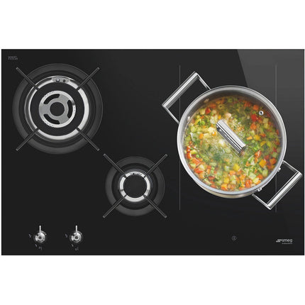 Plaque mixte induction gaz SMEG PM3743D