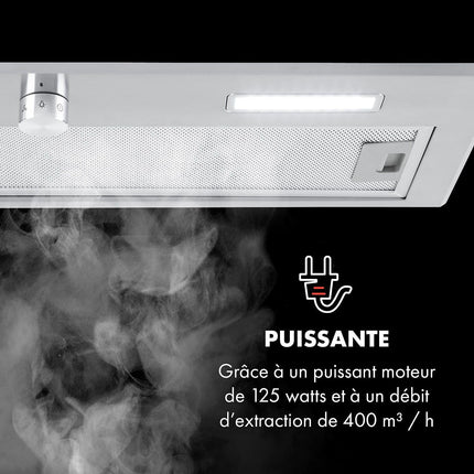 Hotte encastrable KLARSTEIN Simplica encastrable 70cm 400m³/h inox