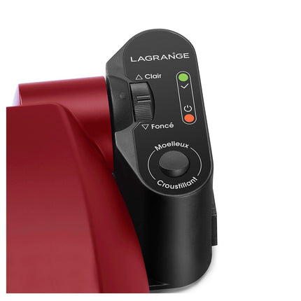 Croque, gaufrier, gaufrette LAGRANGE Premium Gaufres Rouge Mat - Spatule