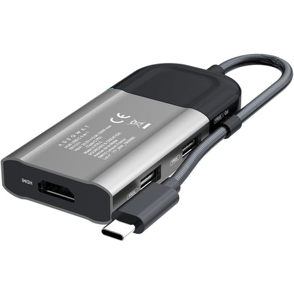 Hub USB C ADEQWAT USB-C / multiports 6 en 1