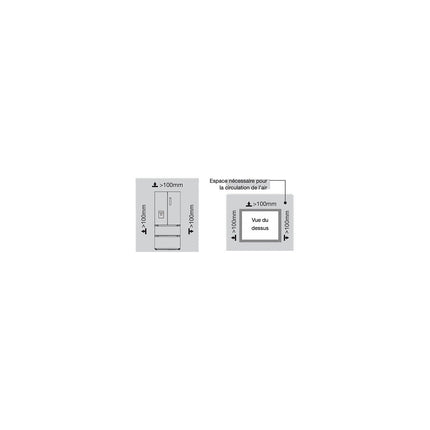 Réfrigérateur multi portes ESSENTIELB ERMVDE190-85min1