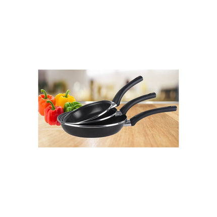 Batterie de cuisine MAGEFESA Kenia 7 pièces, Jeu 3 poêles,Induction