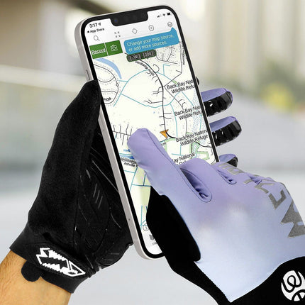 Gants AVIZAR Gants pour Vélo Fonction tactile XS bleu